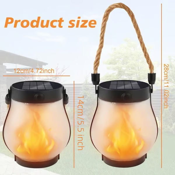 š„ Last Day Promotion 50% OFFš„Dancing flame Solar Lantern Outdoor Lights