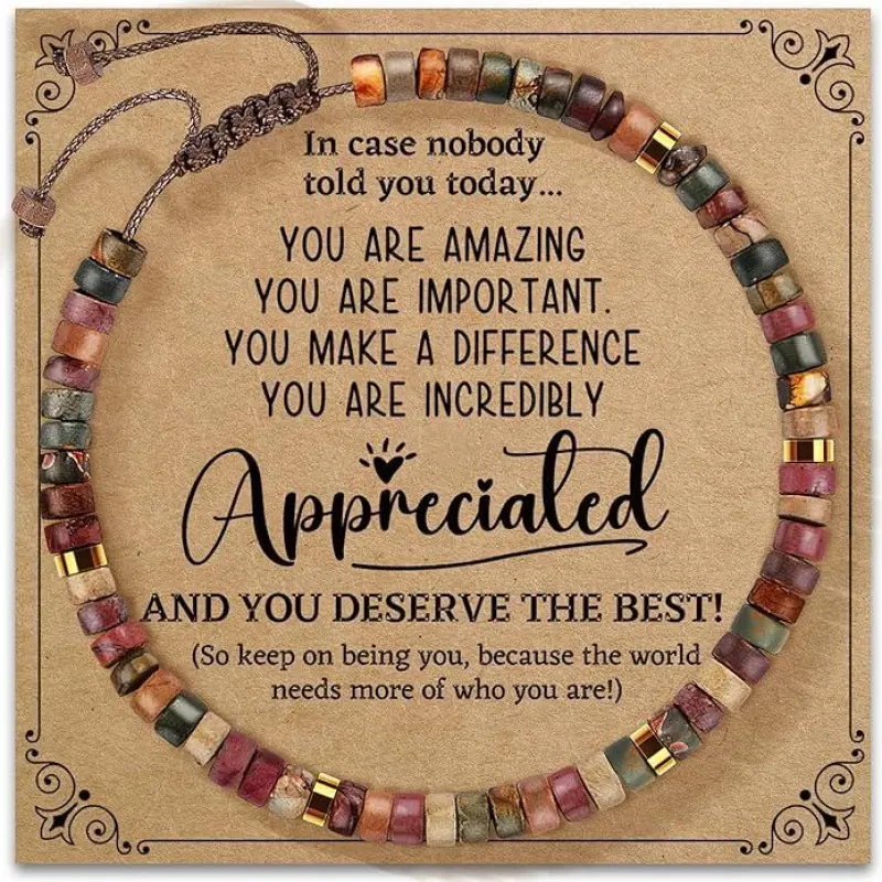 Handcrafted healing stone bracelets — meaningful gifts for every woman.