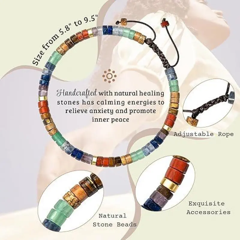 Handcrafted healing stone bracelets — meaningful gifts for every woman.