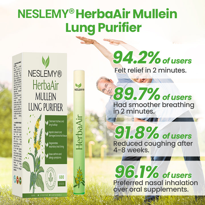 🎁 Limited time offer up to 80% off NESLEMY® HerbaAir Mullein Lung Purifier!