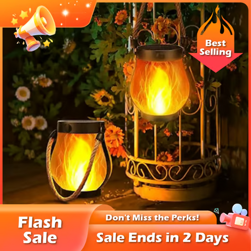 š„ Last Day Promotion 50% OFFš„Dancing flame Solar Lantern Outdoor Lights