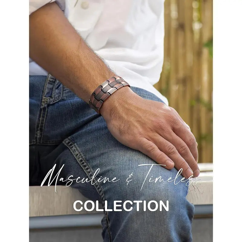 🔥New product launch limited time offer-Copper Magnetic Bracelet ——Relieve fatigue and promote blood circulation