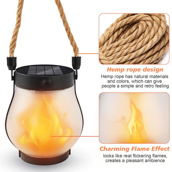 š„ Last Day Promotion 50% OFFš„Dancing flame Solar Lantern Outdoor Lights