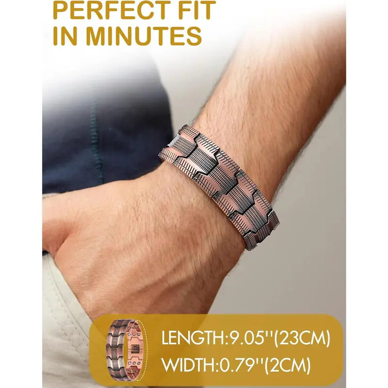 🔥New product launch limited time offer-Copper Magnetic Bracelet ——Relieve fatigue and promote blood circulation