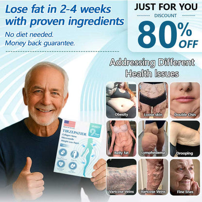 Grunsify® SMGT-GLP-1 Tirzepatide & Collagen Nano Microneedle Patch – Target Weight Loss, Loose Skin, Diabetes, Fatigue & More