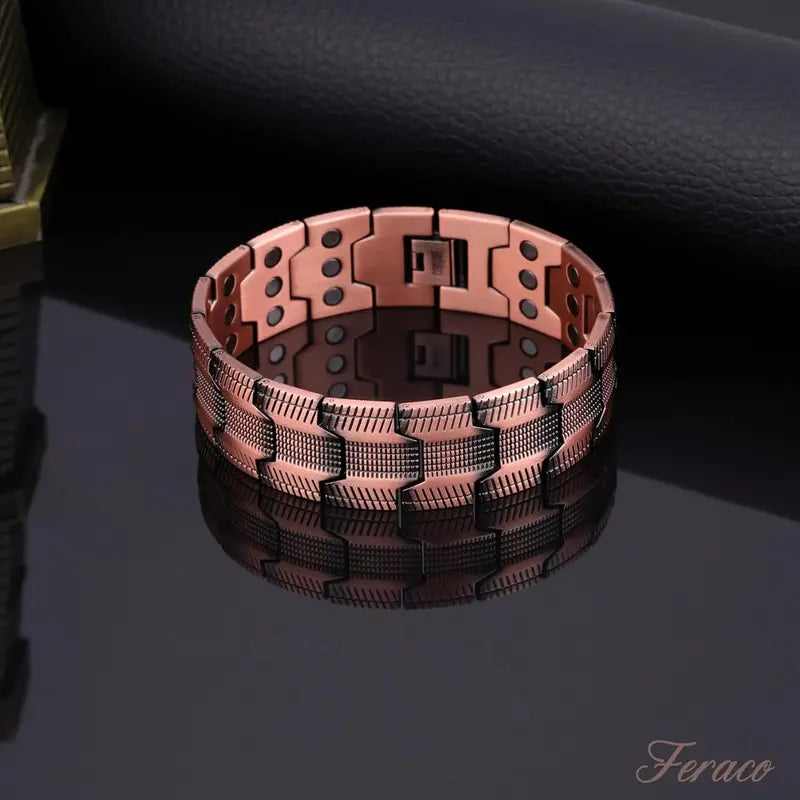 🔥New product launch limited time offer-Copper Magnetic Bracelet ——Relieve fatigue and promote blood circulation
